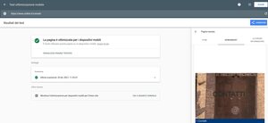 validazione Google-mobile pagina Contatti