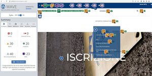 validazione webAIM pagina Iscrizione