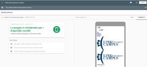 validazione Google-mobile pagina Bandi e Concorsi