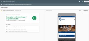 validazione Google-mobile pagina Corso di Laurea Singolo