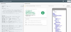 validazione Google-mobile pagina personale studente