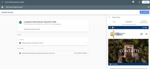 validazione Google-mobile pagina Contatti