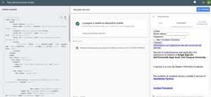 validazione Google-mobile pagina Login
