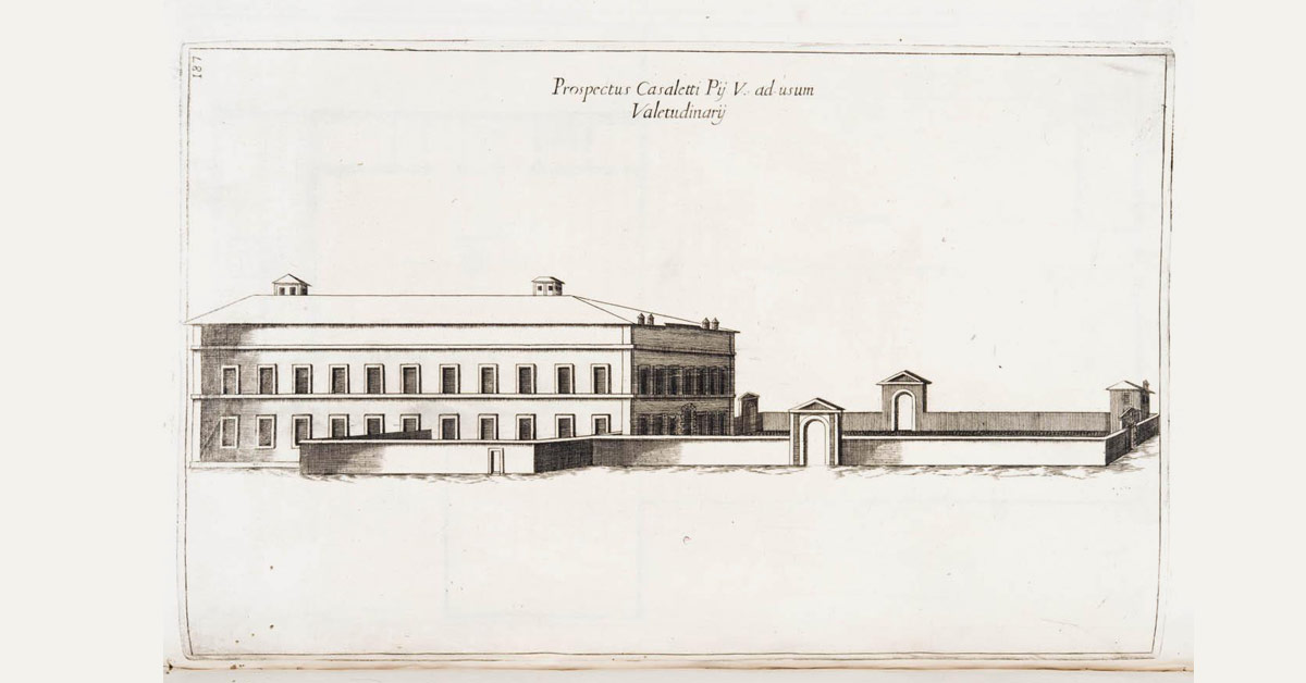 l Casaletto di San Pio V durante la peste di Roma del 1656