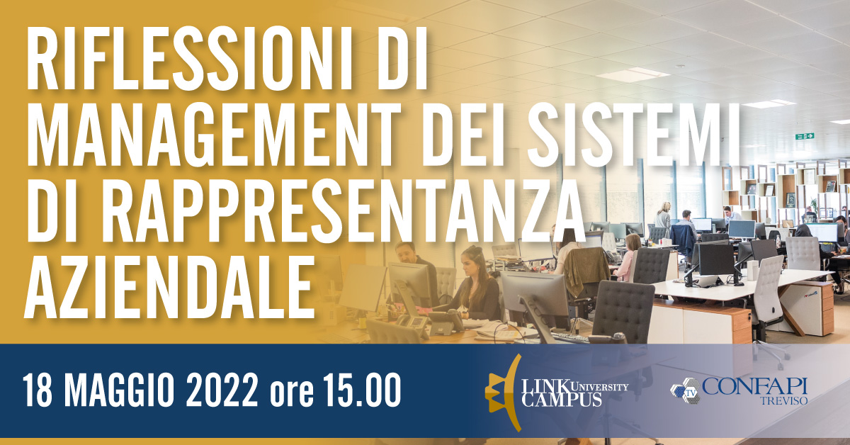 Riflessioni di management dei sistemi di rappresentanza aziendale