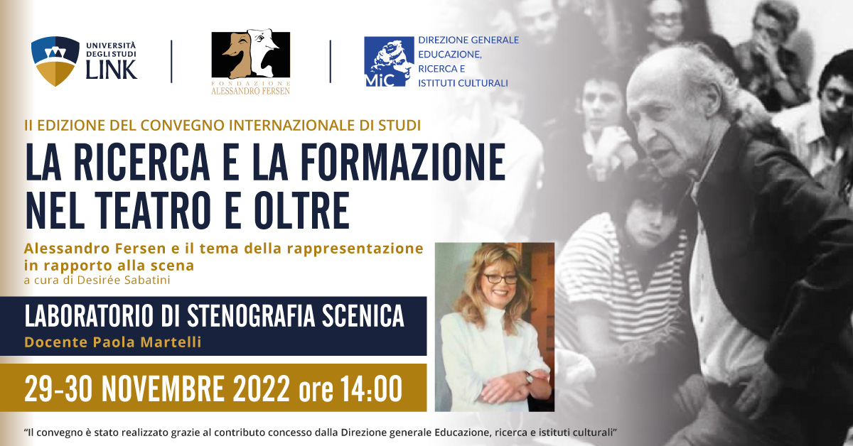 Laboratorio di Stenografia Scenica con la docente Paola Martelli