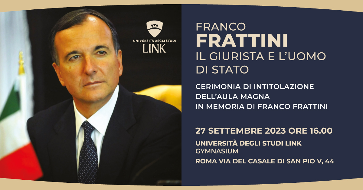 Franco Frattini giurista e uomo di stato