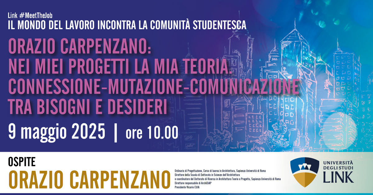 Orazio Carpenzano: nei miei progetti la mia teoria. Connessione-mutazione-comunicazione tra bisogni e desideri