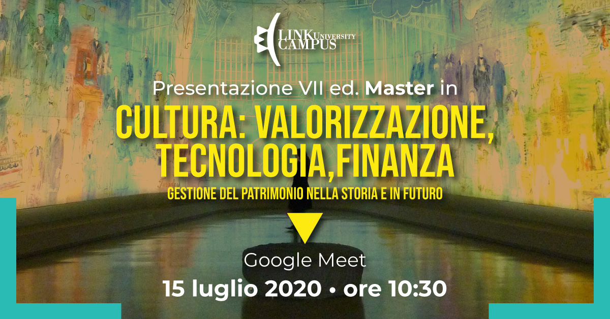 Presentazione delle settima edizione del Master in Cultura