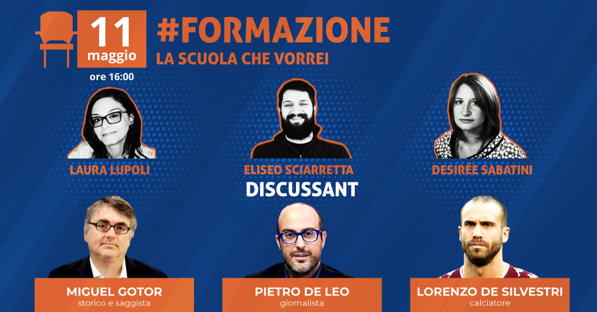 #FORMAZIONE. L’11 maggio il digital talk su “La scuola che vorrei”