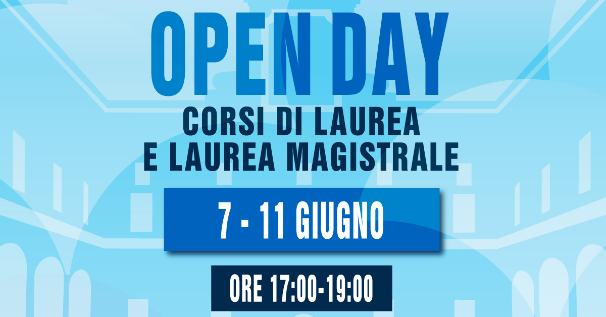 openday 7-11 giugno