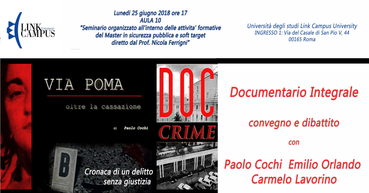 Seminario sul caso di via Poma