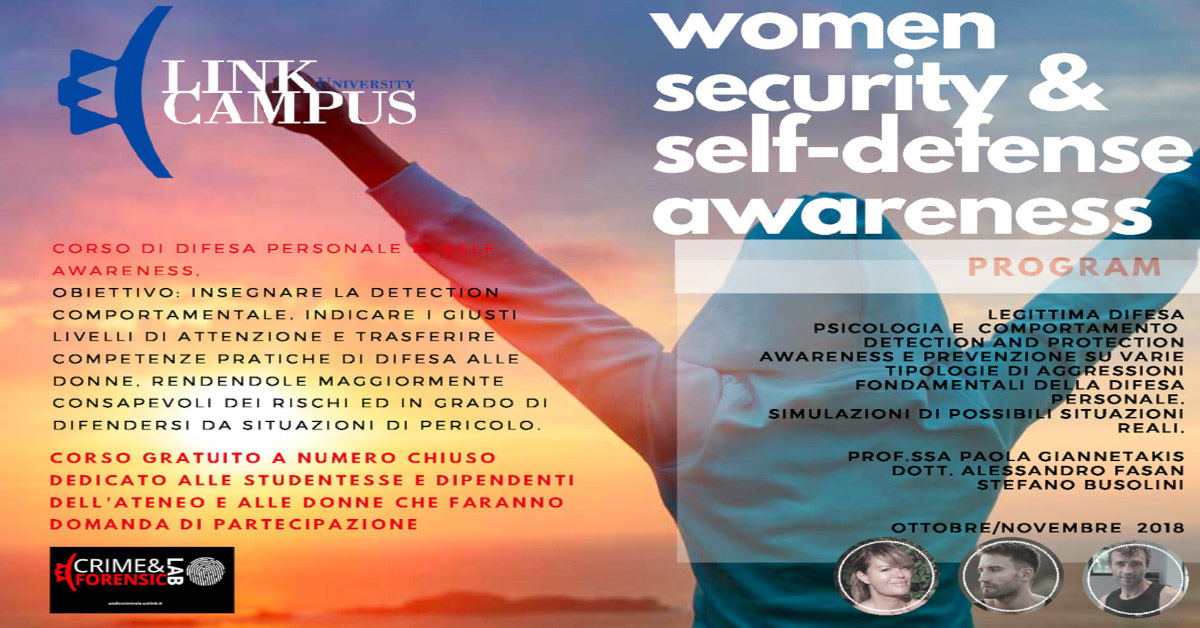 Women Security and Self-Defense Awareness Program WSSAP2018 Link Campus