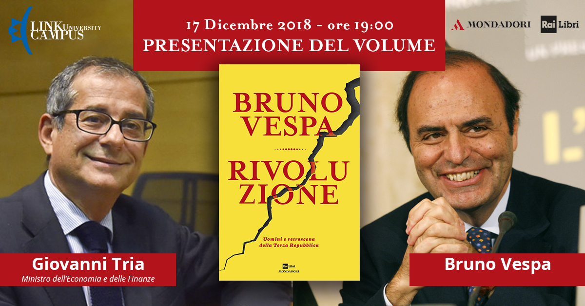 Presentazione del volume di Bruno Vespa con il Ministro Giovanni Tria