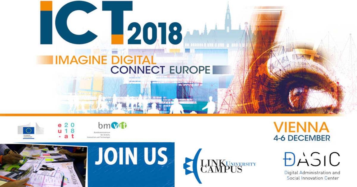 Ricercatori del DASIC a Vienna per “ICT 2018: Imagine Digital - Connect Europe” 