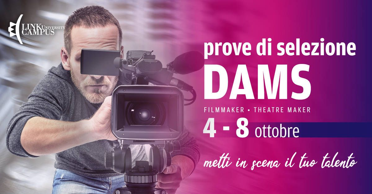 AL VIA LE PROVE SELETTIVE PER L’ISCRIZIONE AL DAMS