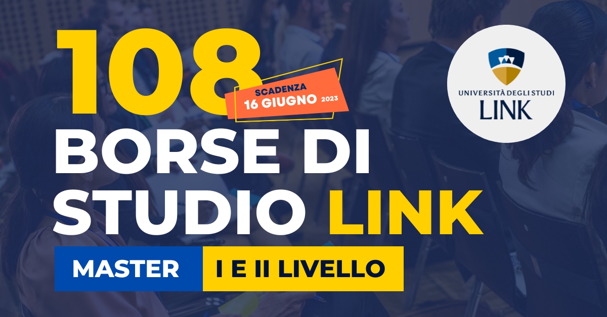 MASTER I e II LIVELLO, 108 borse di studio