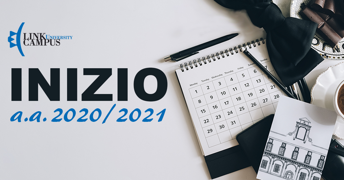 Inizio lezioni anno accademico 2020/2021