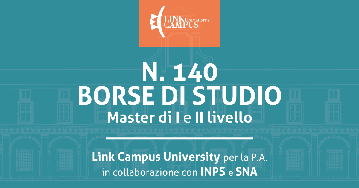 Master, 140 borse di studio