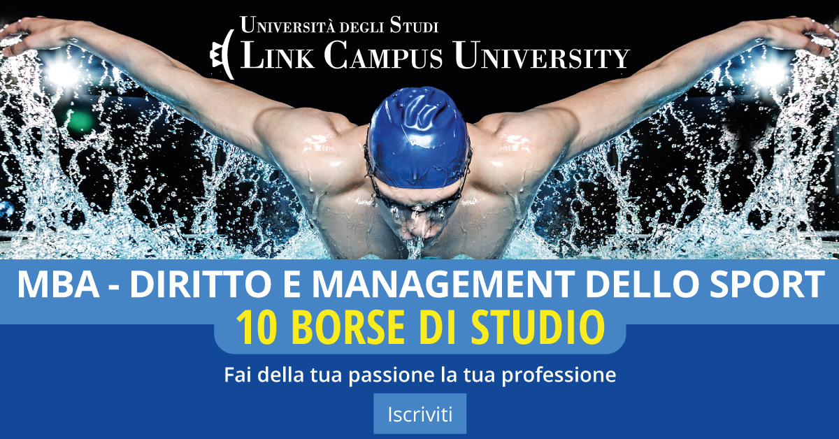 Aperte le iscrizioni all'ottava edizione del MBA in Diritto e Management dello Sport