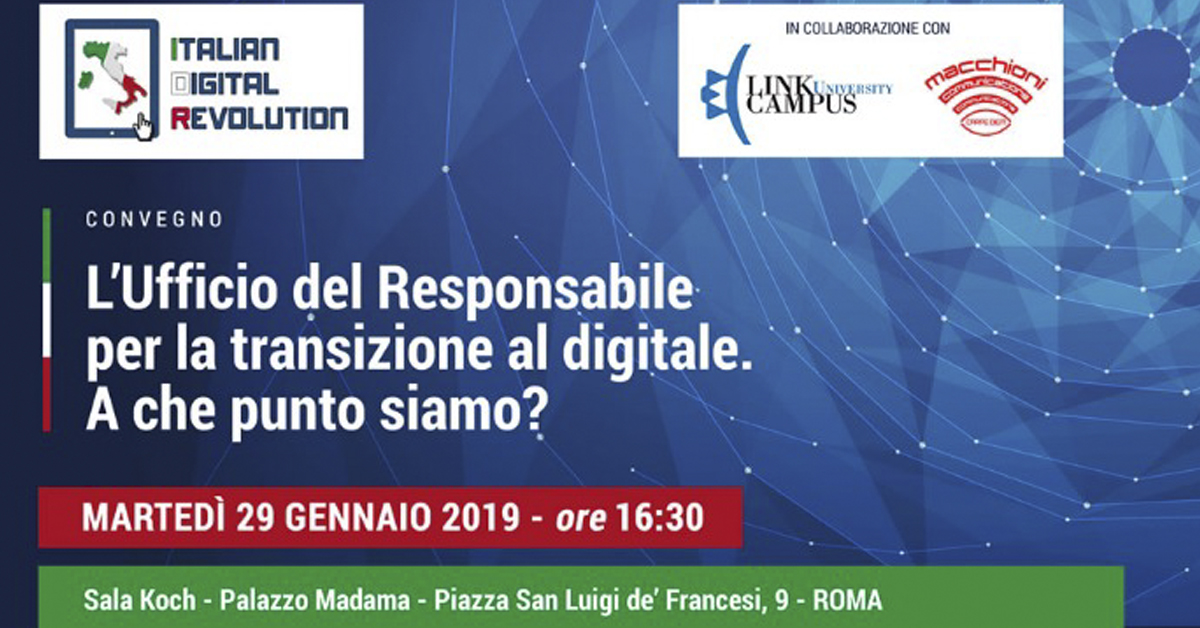 Convegno - L'ufficio del Responsabile per la transizione al digitale. A che punto siamo?